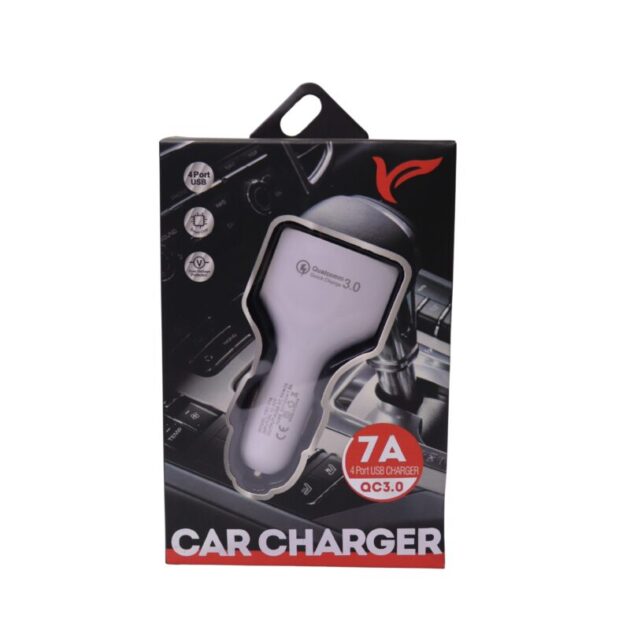 7A Car Fast Charger 3 Ports