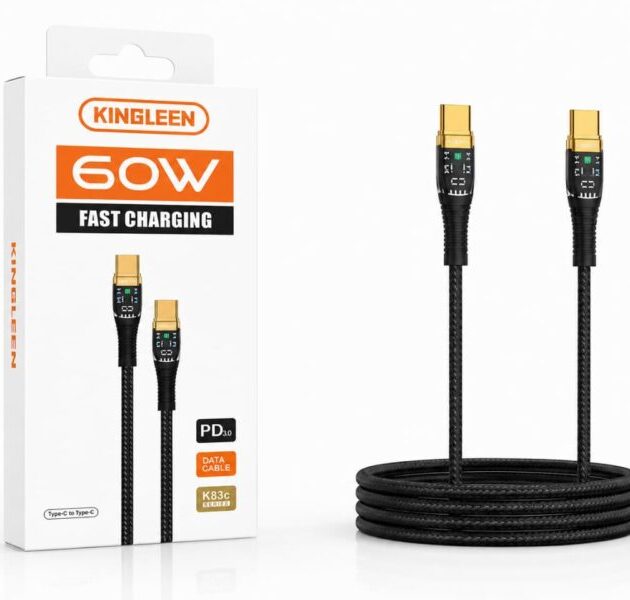 كابل شحن نحاس KINGLEEN DUAL TIP-C
