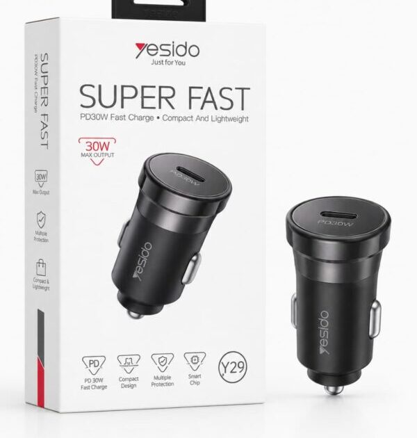 عظمة شحن سيارة YESIDO 30W