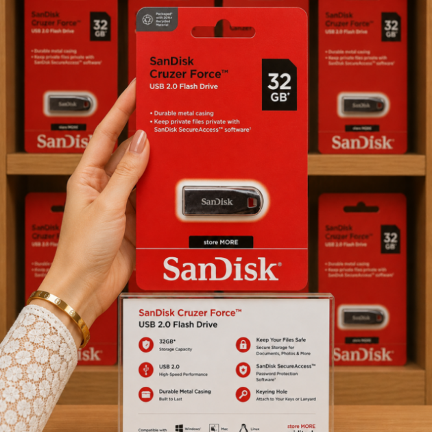 فلاشة ذاكرة SANDISK 32