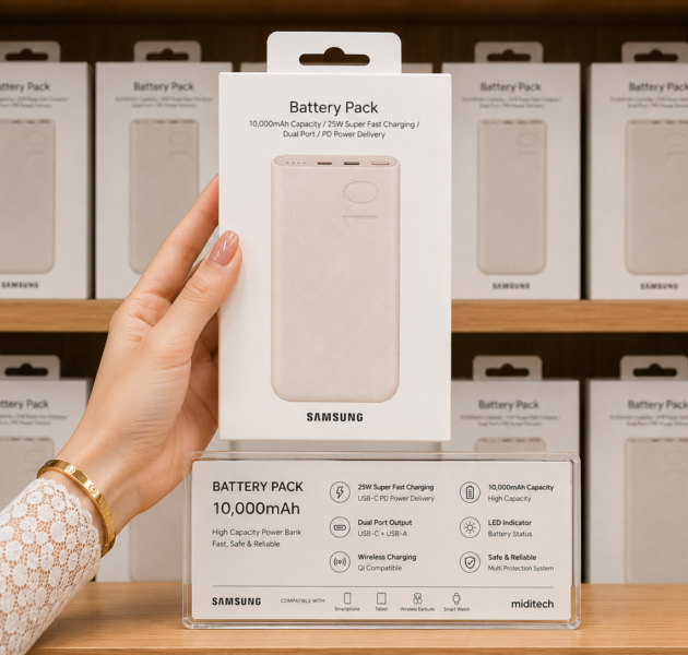 باور بانك SAMSUNG 10000MA 25W PD & USB DUAL PORT