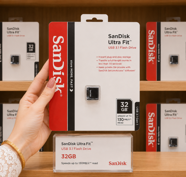 فلاشة ذاكرة  SANDISK ULTRA FIT USB 3 - 32G